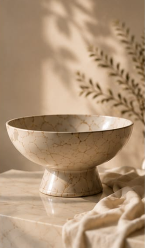 Marble Compote Bowl